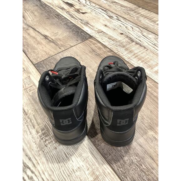 DC SHOES CURE SPARKS HI TOP Black Youth Size 3 - Picture 3 of 5